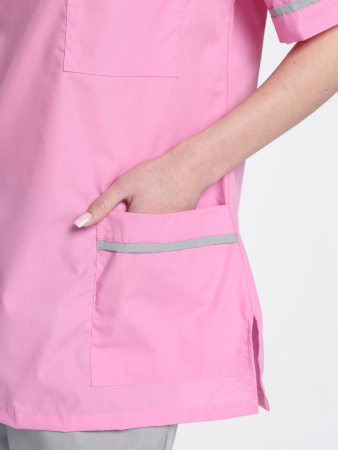 Костюм женский Ирис (тк.ТиСи), ярко-розовый/серый (ЧЗ)