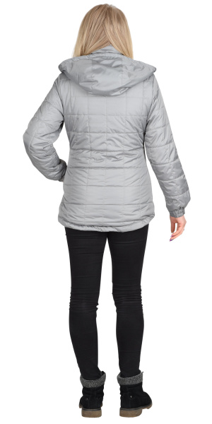 Куртка "ПРАГА-Люкс" женская,  светло-серая (ЧЗ)