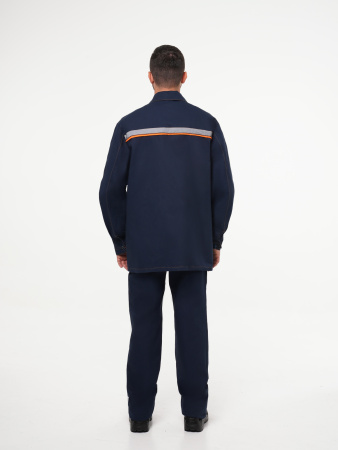 Костюм рабочий мужской №103 (куртка, брюки) тёмно-синий (ЧЗ)