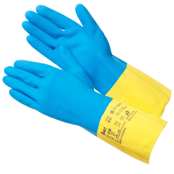 HP300 Перчатки из латекса и неопрена, двуцветные Gward HP300