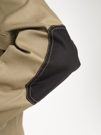 Куртка "Вест-Ворк" короткая, бежевая с черным (ЧЗ)