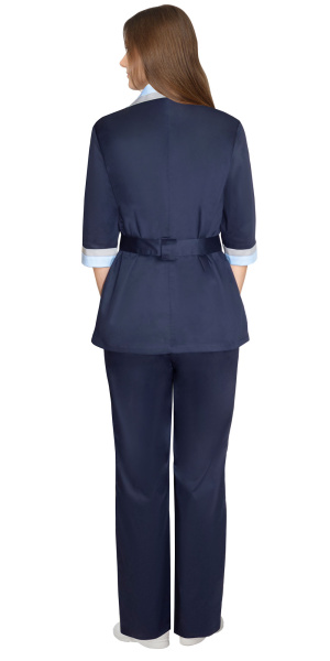 Костюм "ФЛОРА" женский: куртка, брюки темно-синий