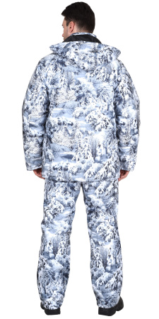 Костюм "Тайга" зимний: куртка, брюки. (тк.Алова) КМФ Белый лес