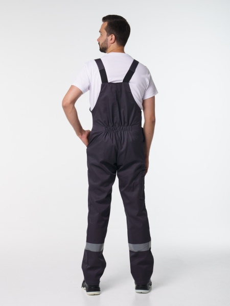Полукомбинезон рабочий мужской №112 тёмно-серый СОП