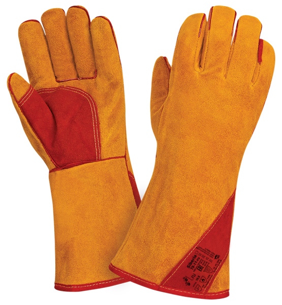 Краги RL5 спилковые утеплённые мутон Т9-11-RU Siberia. р-р 10,5