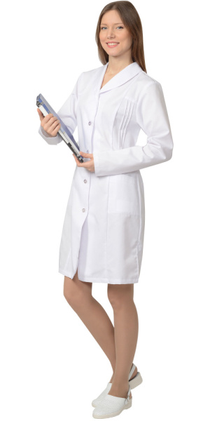 Халат "АМАНДА" женский белый (ЧЗ)