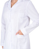Халат женский с рельефами белый (ЧЗ)