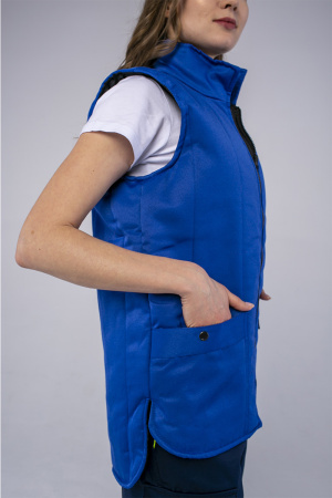 Жилет утепленный Универсальный (Смесовая, 210), васильковый (ЧЗ)