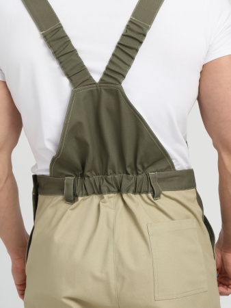 Полукомбинезон Челси CH (тк.Канвас,270), хаки/бежевый