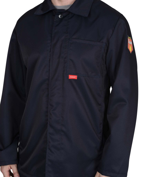 Костюм КЩС летний мужской: куртка, брюки, берет синий, с шевроном (ЧЗ)