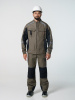 Полукомбинезон рабочий мужской №116 хаки, черный, СОП, ткань Канвас