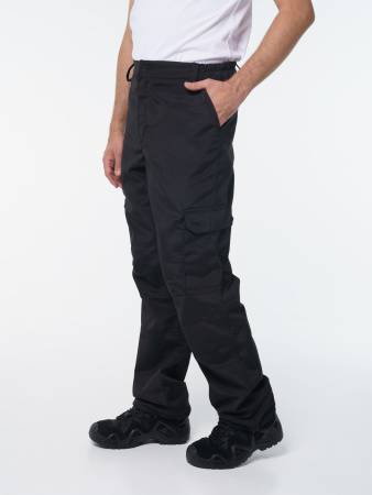 Брюки рабочие мужские №106 черные, ткань Рип-стоп