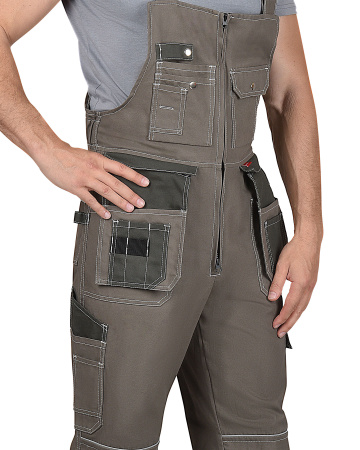 Полукомбинезон "Токио" т.песок с хаки (тк.Канвас)