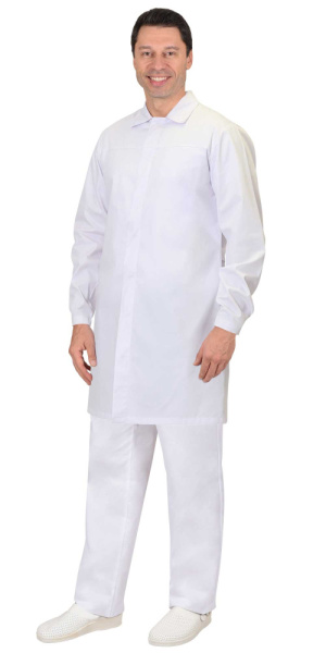 Халат "СИЦИЛИЯ" мужской белый (ЧЗ)