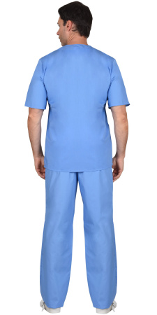 Костюм хирурга универсальный: блуза, брюки голубой (СТ)