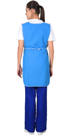 Фартук-сарафан "ВЕСНА"  бирюзовый с белым