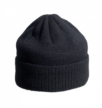 Шапка трикотажая, черная