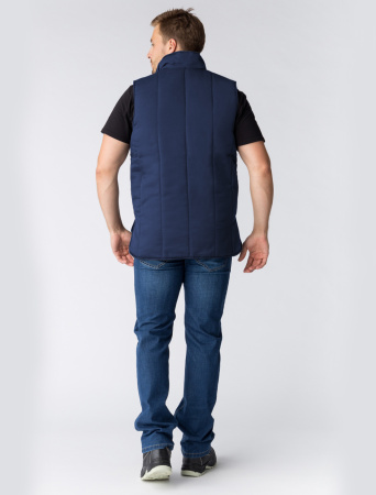 Жилет утепленный Универсальный (Смесовая, 210), темно-синий, (ЧЗ)