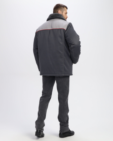 Куртка зимняя Фаворит MILL (тк.Смесовая,210), т.серый/серый (ЧЗ)