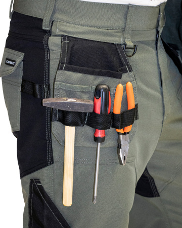 Костюм "ТРИТОН" куртка, брюки хаки с черным тк.Кошачий глаз (ЧЗ)