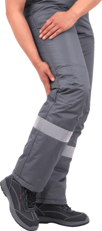 Костюм ГАЛАКТИКА зимний, серый-бирюза, женский (Куртка+брюки) Кос 487 (ЧЗ)