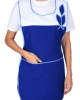 Фартук-сарафан "ВЕСНА"  васильковый с белым