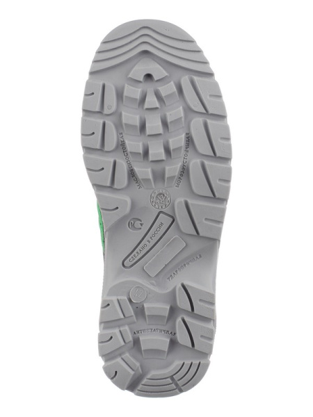 Полуботинки ВЕКТОР ПУ/ТПУ, текстиль, цвет: черный/зеленый